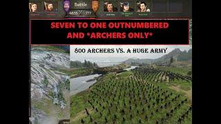 Can 800 Elite Archers Only in Bannerlord stop an Army almost FIVE Thousand?! Volume VIII