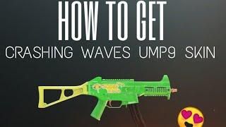 How to get the crashing waves ump9 skin for free!