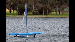 Mini40 trimaran "Bingo " with  new rudder