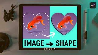 Cut an IMAGE into any SHAPE -  Procreate Tutorial