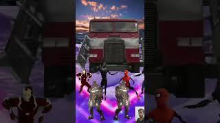 Optimus prime, thanos, Spiderman dancing#dance #transformers #shorts