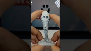 Locked in Alien meme (clay art) #memes #shorts