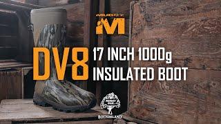 Muddy DV8 17 inch 1000g Insulated Boot - Mossy Oak Bottomland