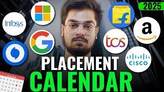 Placement Calendar 2025 | When Do Companies Hire for OFF CAMPUS Placements ?