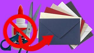 HOW TO MAKE ORIGAMI PAPER ENVELOPE WITHOUT GLUE AND SCISSORS! (EASY) | Tutorial - R2M3 Creations