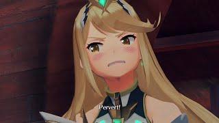 Mythra Calls Rex a Pervert | Xenoblade Chronicles 2 Cutscene Nintendo Switch