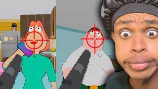 Stewie KILLS The Griffins (Family Guy Horror Game)