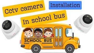 CPPLUS 4G 3MP Camera installation in School Bus | CP-D31G 4G SIM Cctv Camera