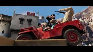 one of the finest animation chase ever// the adventures of tin tin(2011)