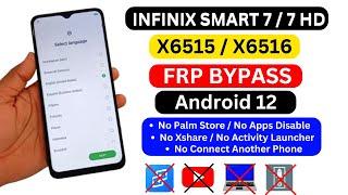 Infinix Smart 7 / 7 HD Frp Bypass Android 12 | Infinix X6516 X6515 FRP Unlock / Gmail Account Bypass