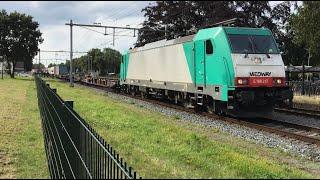 E186 217 Medway with Container Train at Horst-Sevenum the Netherlands, July 26-2024 Trainspotting