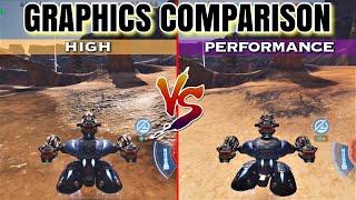 [WR] NEW Graphics HIGH VS Performance - Comparison | War Robots Remastered Test Server