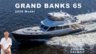 Grand Banks 65 ALL NEW 2025 Walkthrough Yacht Tour with Steve Fithian
