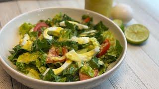 Egg Dressing - Yum Salat - Salad with Lao Egg Dressing