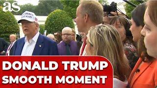 RARE FOOTAGE: Trump’s UNSEEN, UNEXPECTEDLY CASUAL CHAT with MEDIA During Flagpole Installation