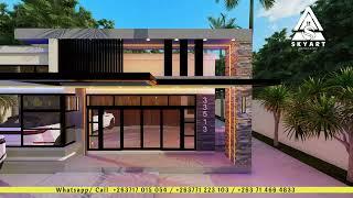 Contemporary Flat Roof Design - Modern Facade'-Zimbabwe best house designs.