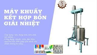 Máy khuấy sơn, máy khuấy mực xăm, máy khuấy hóa chất kết hợp bồn giải nhiệt -  0933.338.390  Ms.Thúy