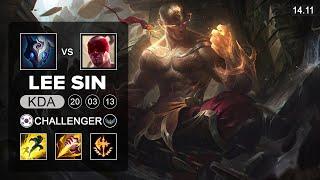 Lee Sin vs Kindred Jungle - KR Challenger - Patch 14.11 Season 14