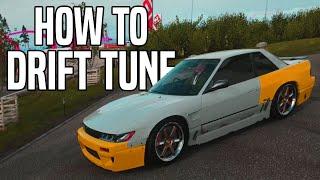 How to tune a drift car in Forza horizon 4 ( suspension set up / diff tuning / gear tuning )