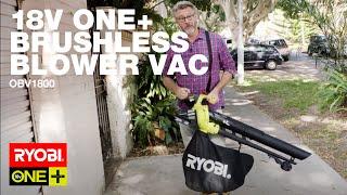 RYOBI Tool Talk: 18V ONE+ Brushless Blower Vacuum (OBV1800) reviewed by Barry Du Bois