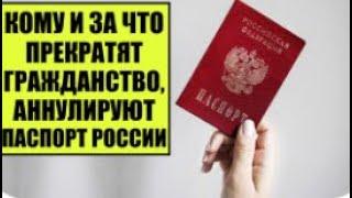 Кому и за что прекратят, лишат гражданства России в 2025, аннулируют паспорт. Миграционный юрист