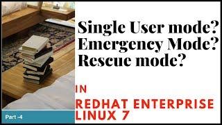 Differences between Emergency and Rescue mode in Linux | RHEL7 |CentOS7 |Part-4