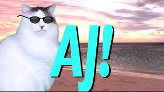 HAPPY BIRTHDAY AJ! - EPIC CAT Happy Birthday Song