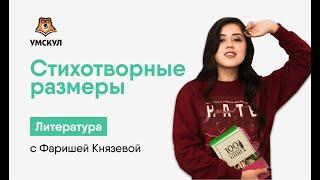 Стихотворные размеры | Литература ЕГЭ 2020 | УМСКУЛ