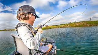 Uncut Kayak Fishing A Private QUARRY For GIANTS!