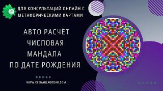 Мандала расчет по дате рождения онлайн в Excel