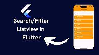 Flutter Listview Search/Filter with textField || Flutter tutorial