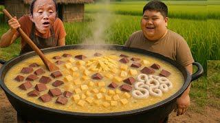 Bà Tân Vlog - Lần Đầu Làm Nồi Chào Lòng Lợn Khổng Lồ Đãi Cả Làng