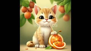 Cat vedio#education #fruits #cat #class