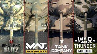 War Thunder Mobile VS World Of Tanks Blitz VS Tank Company VS MWT Tanks Battle T54E1