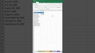 Excel Magic Trick #16 | Age Calculation in Excel | Shorts