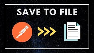 How to programmatically save the response to file in Postman
