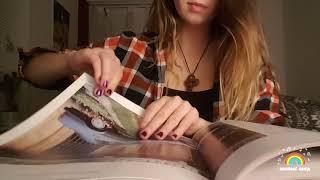 ASMR Hypnotizing glossy book page flipping + page squeezing