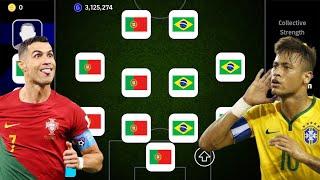 PORTUGAL X BRASIL!!  BEST SPECIAL SQUAD! EFOOTBALL 2024 MOBILE