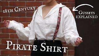 A Pirate Shirt Tutorial that ACTUALLY makes sense | Free Patten + Gusset Instructions