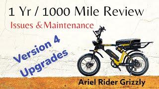 1 Yr 1000 miles Ariel Rider Grizzly V3 Review / Must have Version 4 Upgrades