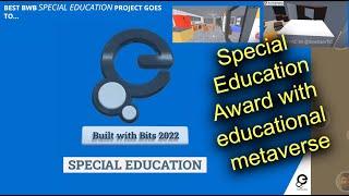 Special Education Award with educational metaverse