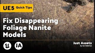 UE QuickTip | Fix Disappearing Foliage Nanite Models