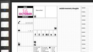 My thoughts on digital planning while preparing my pages for October 16-22