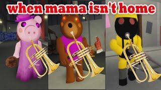 WHEN MAMA ISN'T HOME  ROBLOX PIGGY vs PEPPA PIG