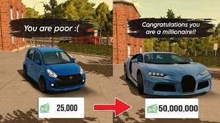 Funny Moments | Making $50.000.000 Starting in $25.000 Roleplay | Car Parking Multiplayer