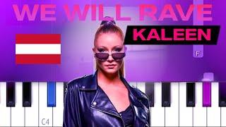 Kaleen - We Will Rave (Easy Piano Tutorial)