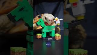 Minecraft ASMR Mukbang Eating Horse  Turtle Tortoise
