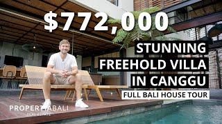 Stunning Freehold Bali Villa For Sale In Canggu  [Full Bali Villa Tour]