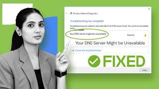 How to Fix DNS Server might be Unavailable on Windows | DNS Server Unavailable on Windows