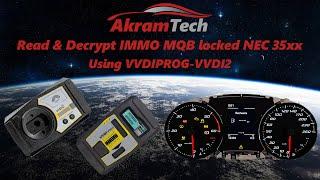 Read & Decrypt IMMO MQB locked NEC 35xx with VVDIPROG-VVDI2